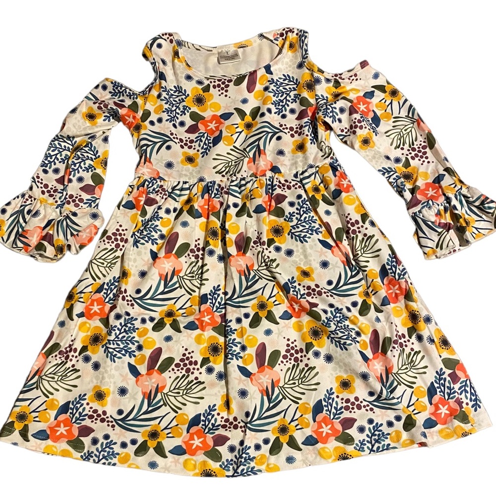 Sweet Floral toddler dress size large